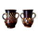 Pair of vintage 1960 ceramic vases