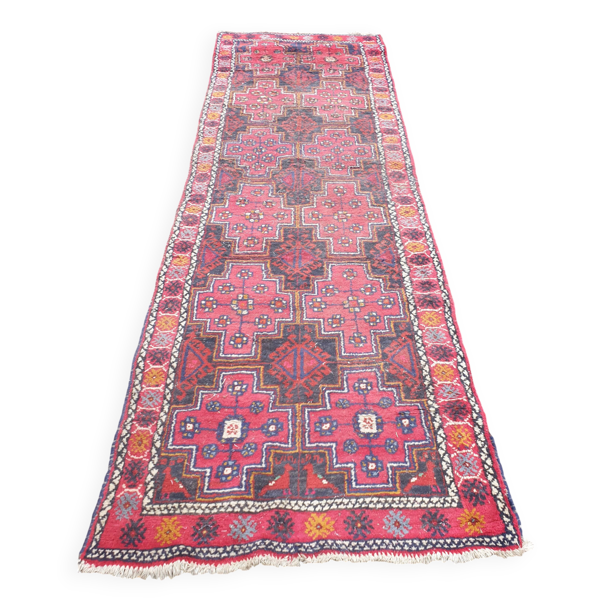 Oriental wool rug entirely handmade