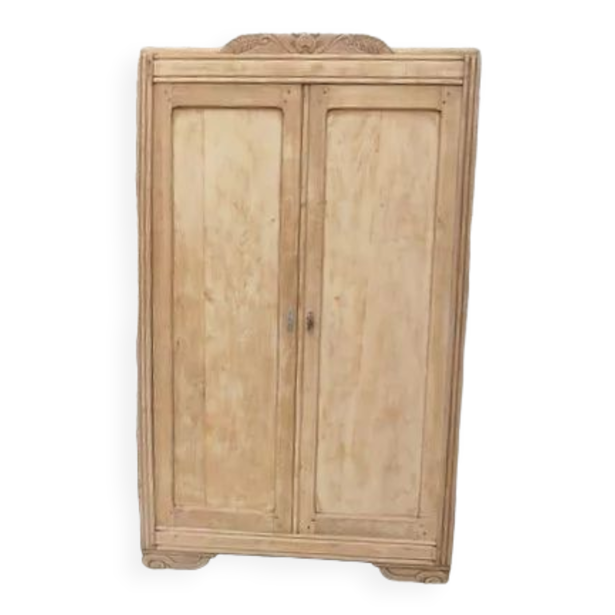 Art deco cabinet in natural wood