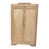Art deco cabinet in natural wood