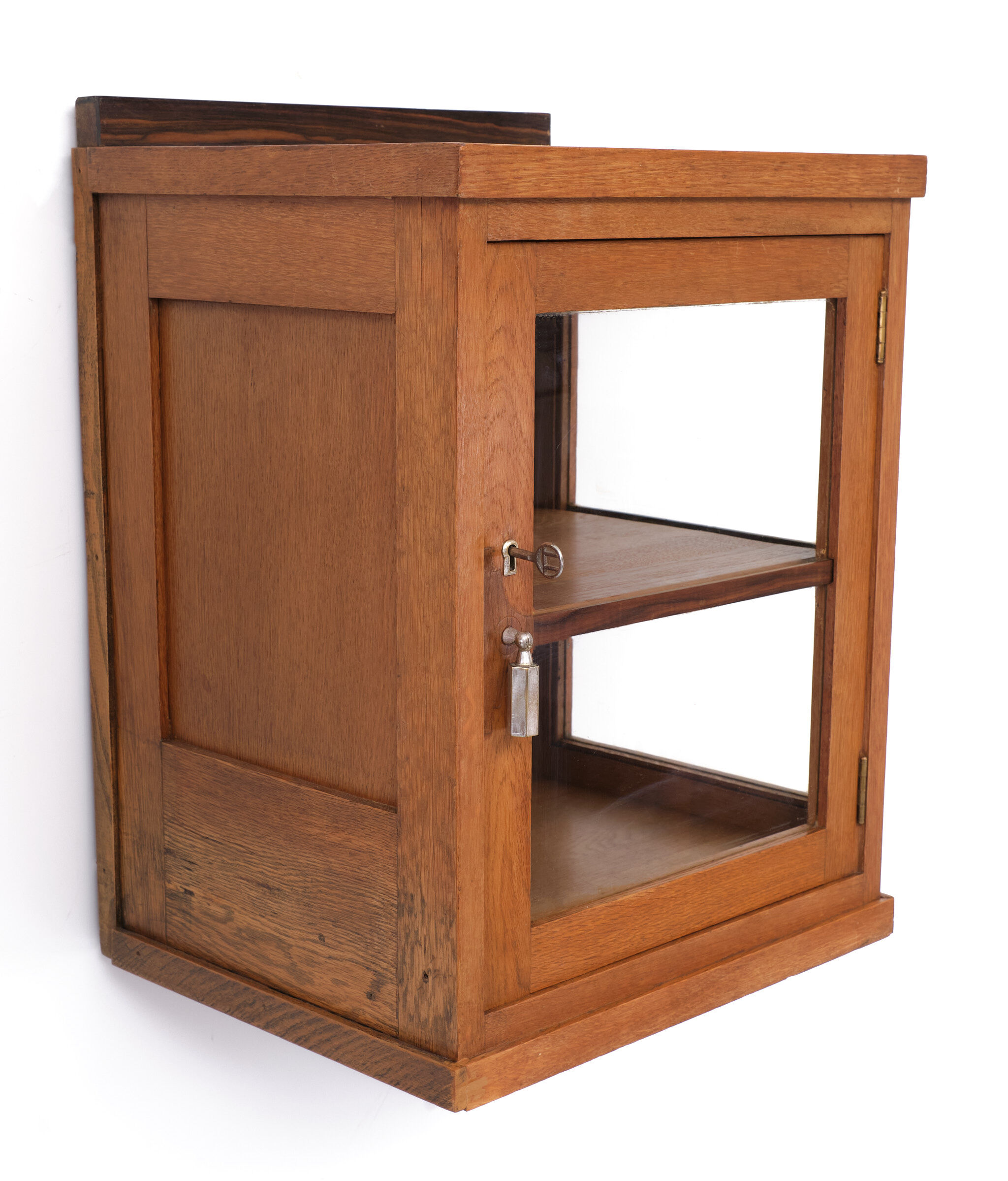 Oak art deco hanging cabinets 1930s