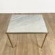 Pull-out tables in marble and gilded brass 60s