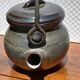 Vintage stoneware teapot from Puisaye, 1950s-60s.