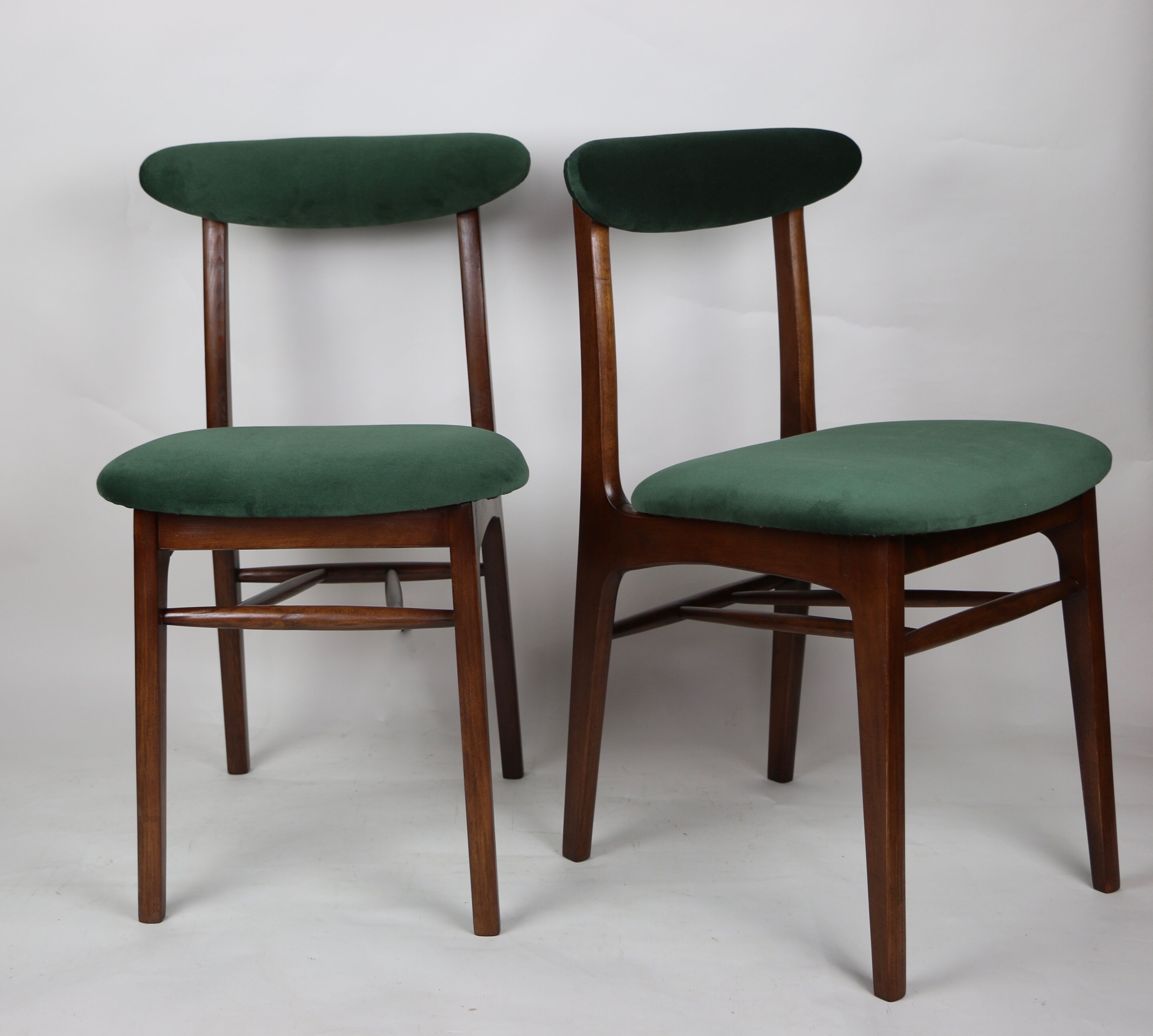 Vintage green Dining Chairs from Rajmund Halas, 1970s, Set of 2
