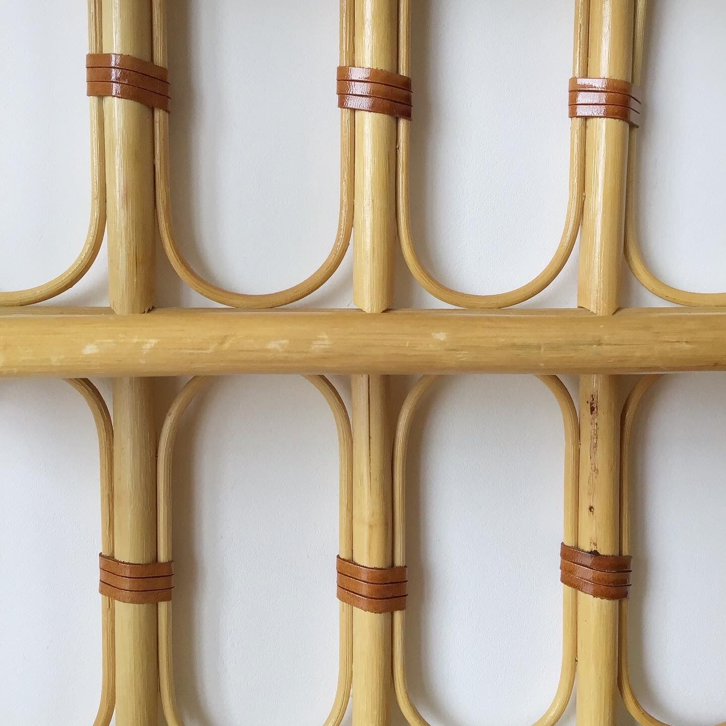 Vintage rattan shelf