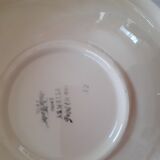 6 dessert plates. Hand painted. Sarreguemines, Armelle model.