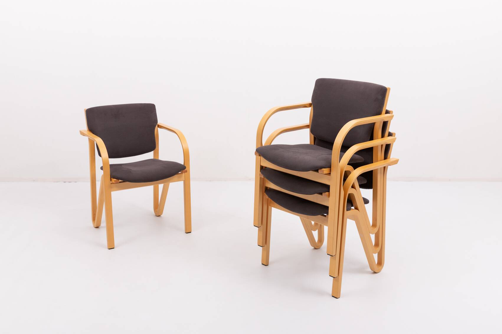 Set of 6 Danish design chairs from Four Design