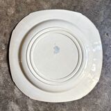 Assiette creuse Gien en terre de fer bleue, service "Oiseaux" vers 1870 n°5