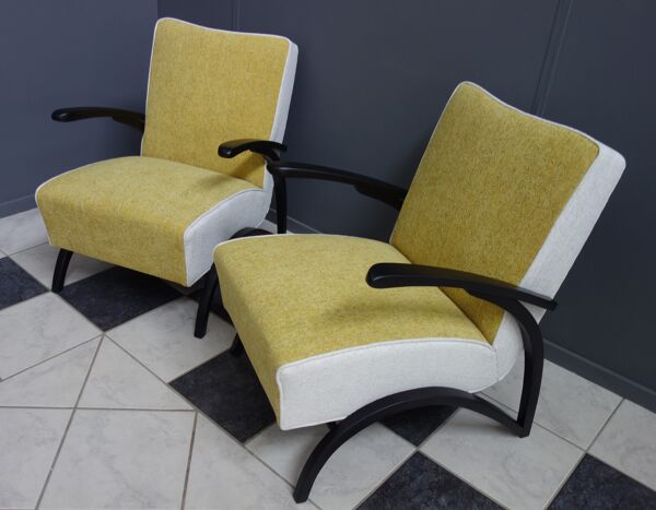 Paire de fauteuils de Jindrich Halabala