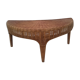 Table basse demi-lune en rotin