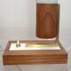Lampe à poser laiton verre opalin 1970s