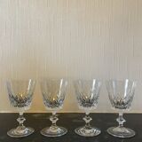 Set of 4 crystal walking glasses