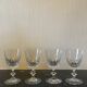 Set of 4 crystal walking glasses