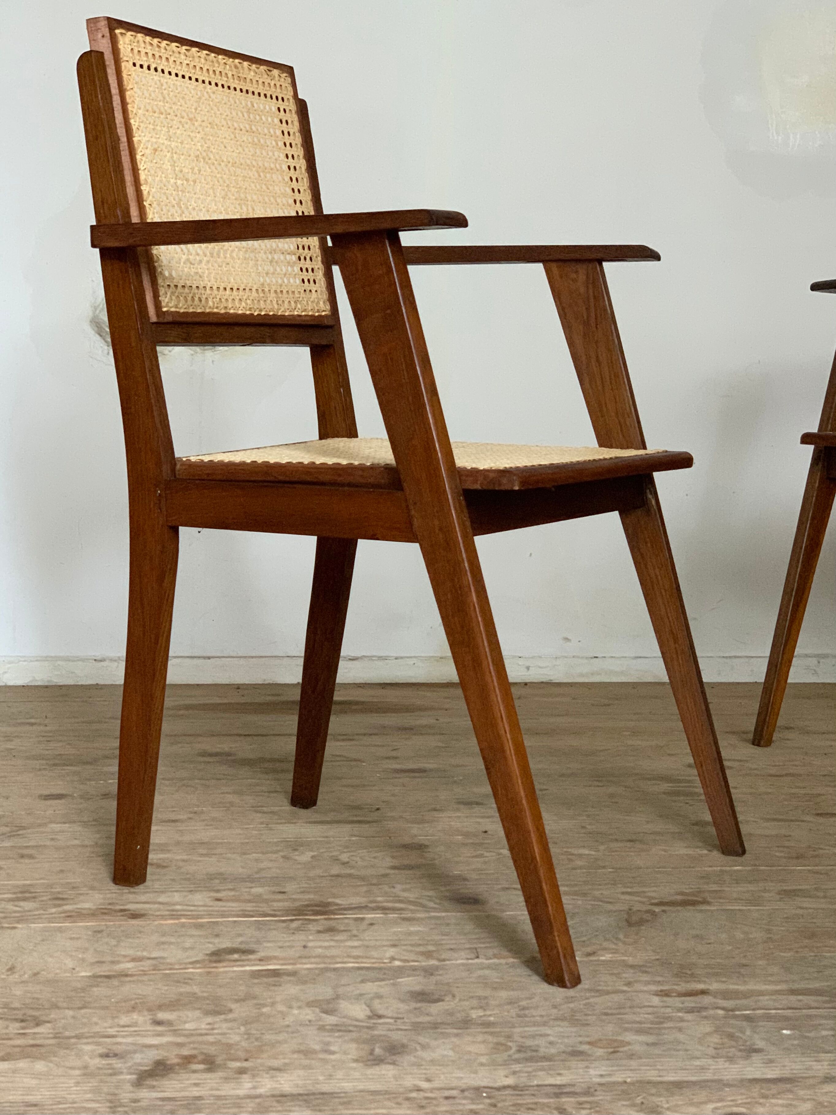 Vintage cannage armchair