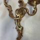 Pair of Louis XV style bronze wall sconces