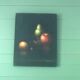 Nature morte fruits sur fond noir
