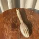 Salad serving utensils (horn)