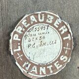 Mirror countryside wood and moulded stucco painted with gold garlands - 50 x 37 cm