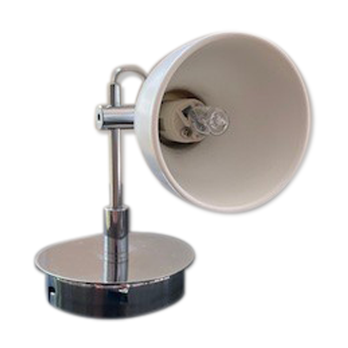 Adjustable spotlight in white porcelain habitat