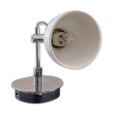 Adjustable spotlight in white porcelain habitat