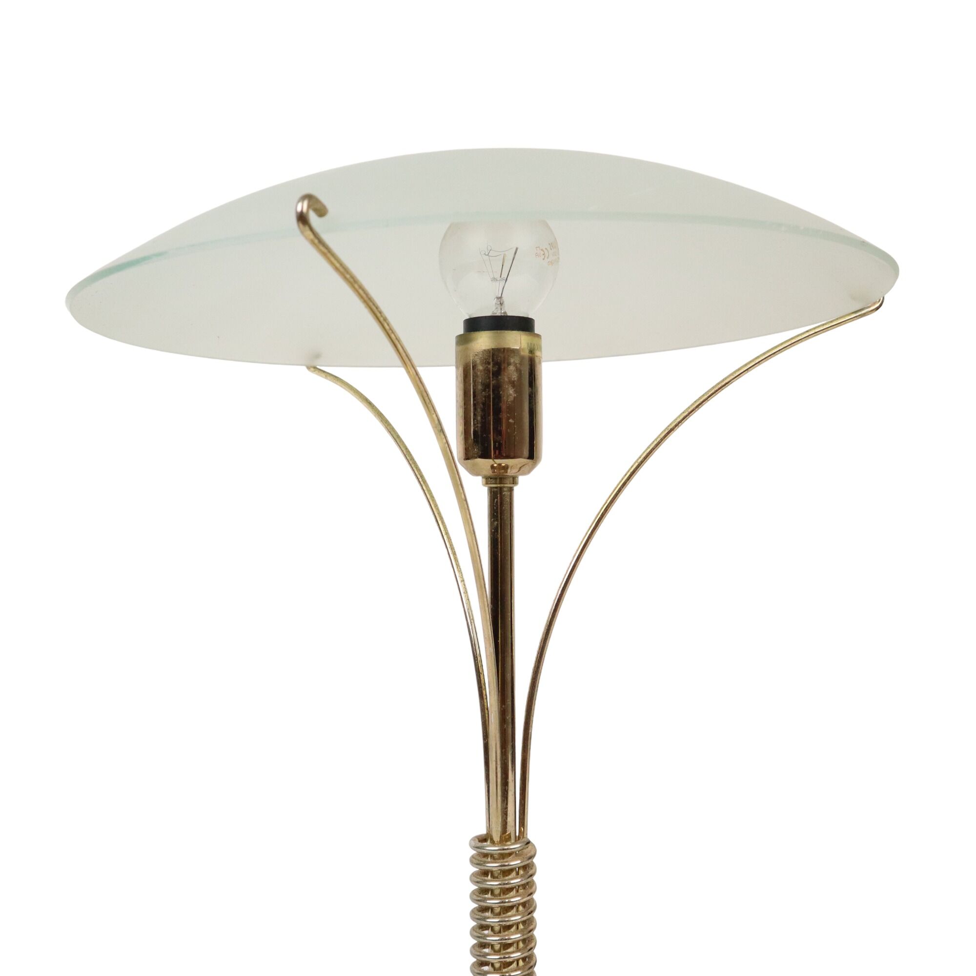 Vintage mushroom lamp table lamp massive seventies metal 36cm