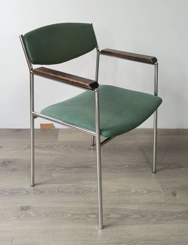 3 fauteuils verts vintage de Gijs Van Der Sluis