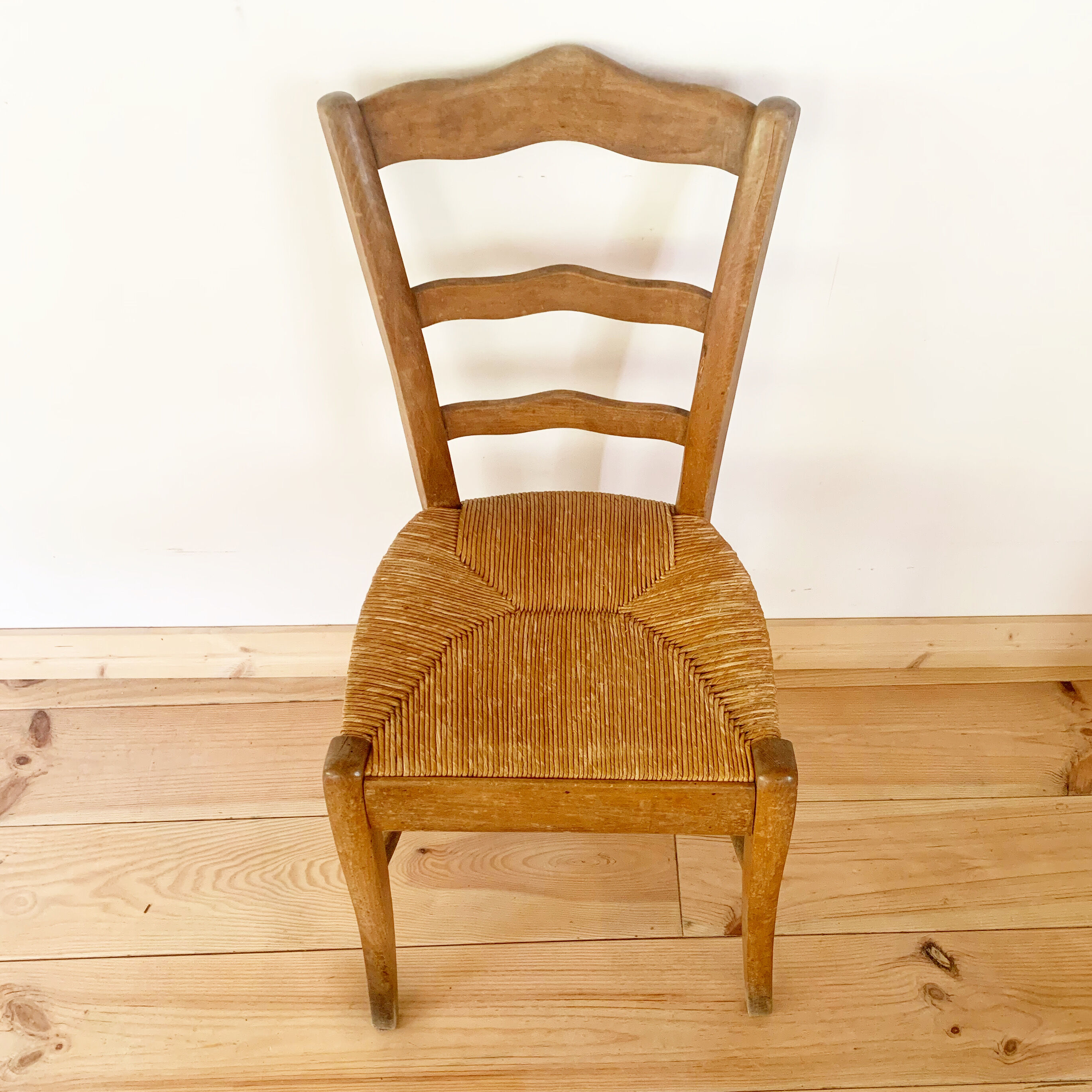 Lot de 6 chaises de ferme vintage