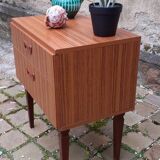 Table de chevet année 70 style scandinave