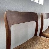 Model 75 straw chairs Niels O. Moller 1950