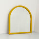 Mirror model 4720 yellow by Anna Castelli Ferrieri for Kartell 1980s 65x65cm
