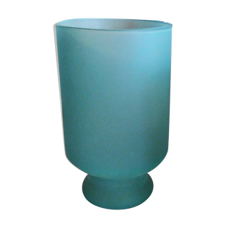 Vase bleu en verre