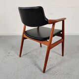 Fauteuil de bureau GM11 en teck par Svend Aage Eriksen , Danemark 1960