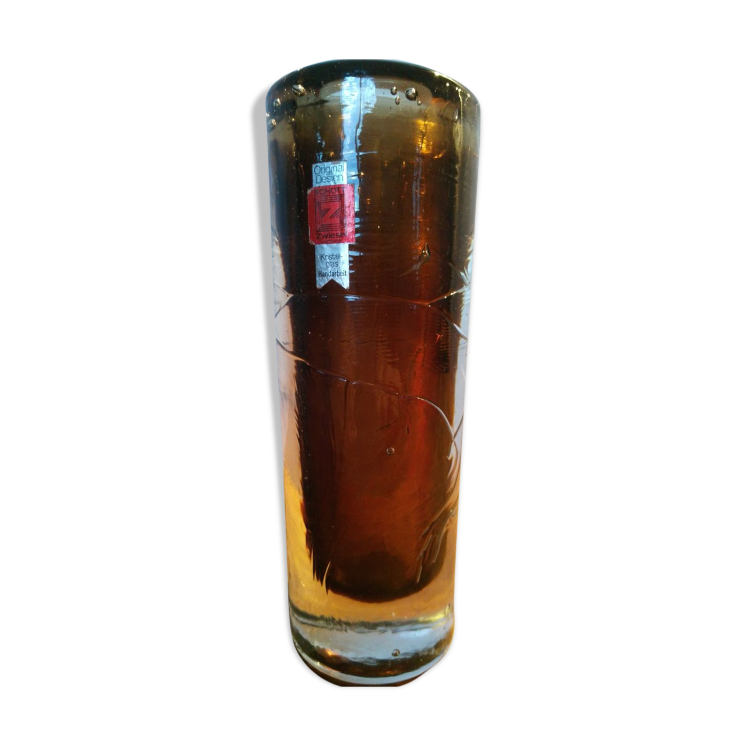 Vase en verre de Schott Zwiesel 1970s