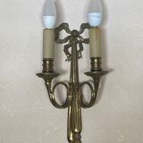 Gilded bronze wall sconce