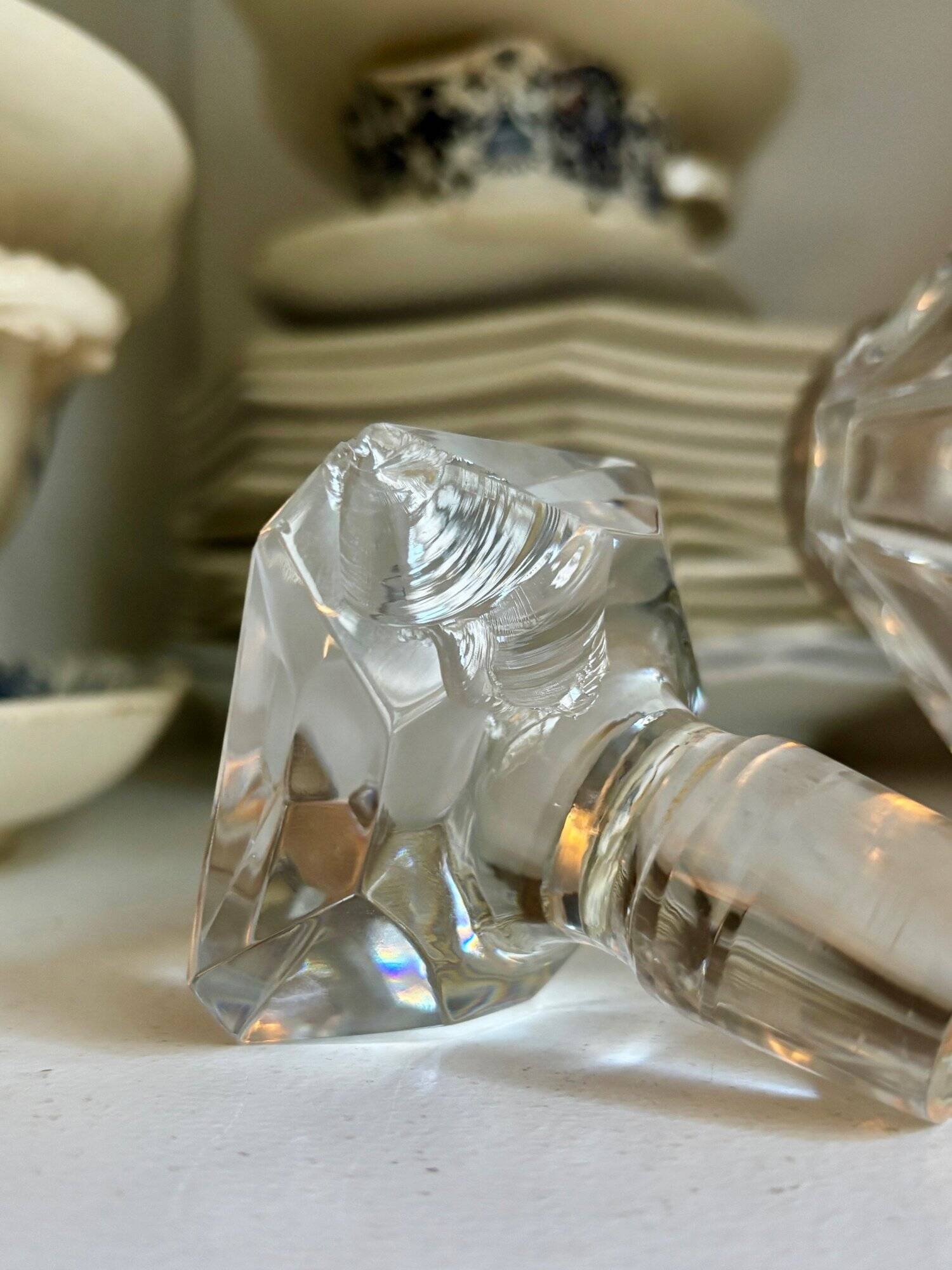 Baccarat crystal decanter, “Cordon bleu” model