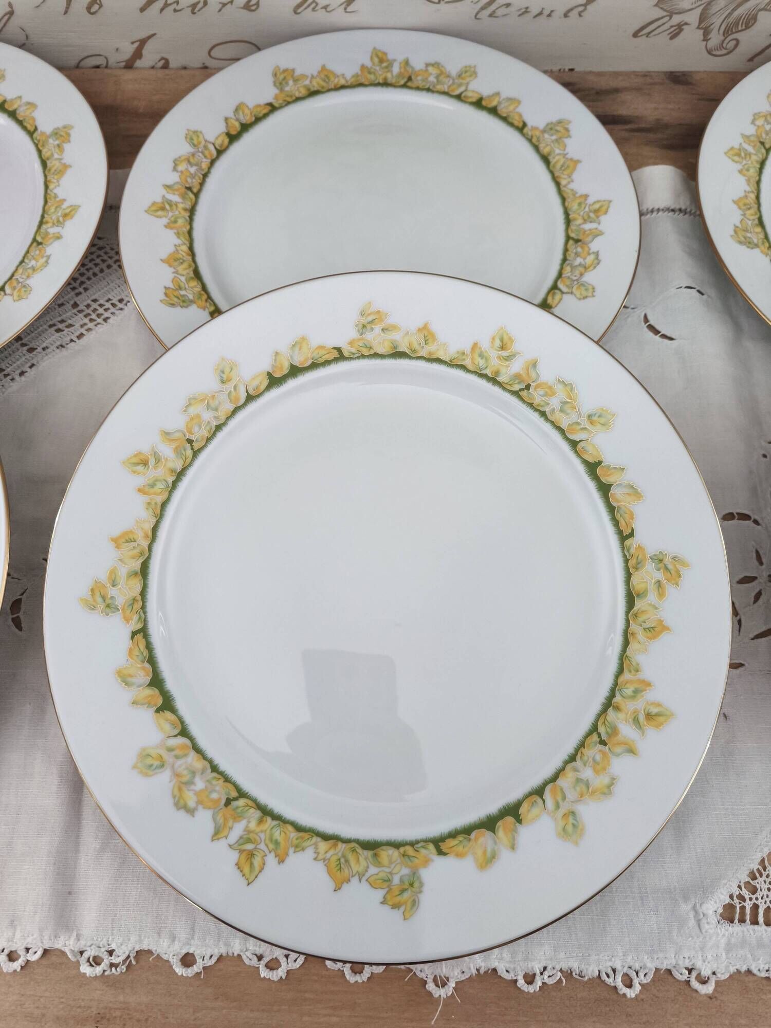 Set of 6 Limoges porcelain plates Haviland Hôtel Métropole Brussels