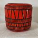 Vase cache-pot rouge signé Roger Capron circa 1960
