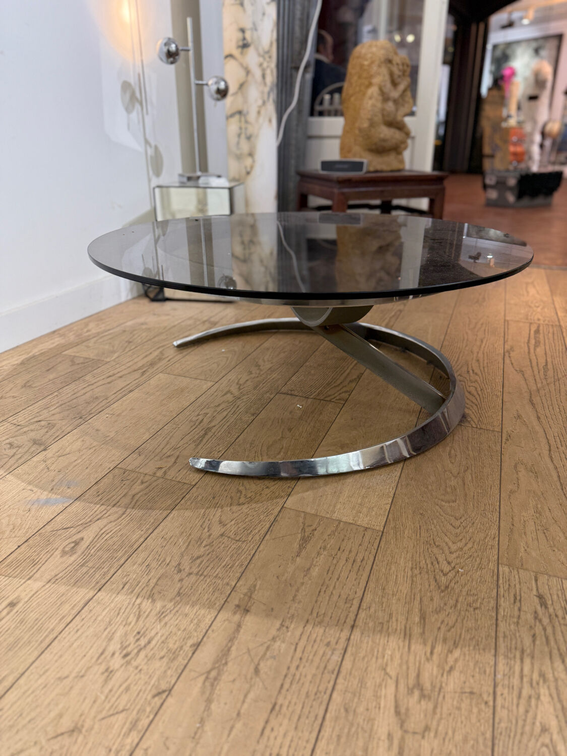 Scimitar coffee table by Boris Tabacoff 1970