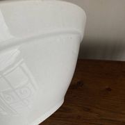 Earthenware salad bowl centrepiece Choisy 1900 white