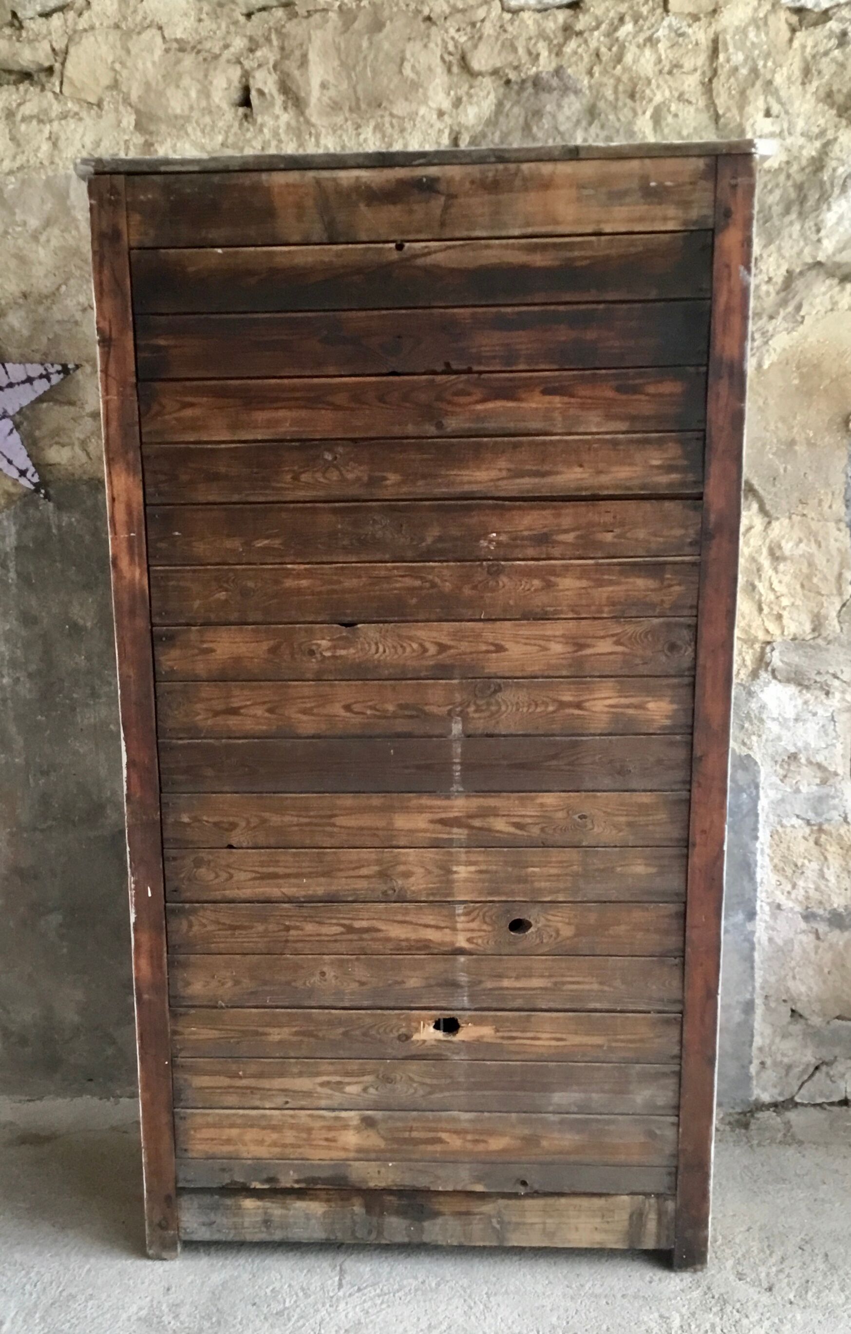 Wooden parisian wardrobe XXth
