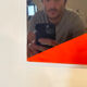 Glass mirror by Eugenio Carmi for Acerbis International