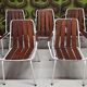 Salon de jardin vintage scandinave Daneline Teck Danemark 1960"