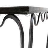 1930s wrought iron dining table