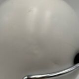 Pair of Rare Targetti Eyeball Lamps in White and Chrome, Italy, 1970s