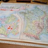 1879, Hypsometric map of France