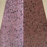 Pyramidal lamp base in Brussels porcelain with pink terrazzo effect
