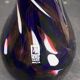 vase, blown glass soliflore, numbered 04, signed MDINA GLASS MALTA, vintage