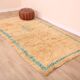 Peach Vintage Moroccan Rug 144 x 270 cm, Berber Wool Rug, Handmade Boho Rug