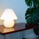 Blown glass mushroom lamp 1970