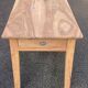 Renovated farmhouse table in solid oak from the 18th century with drawer, 150cm.